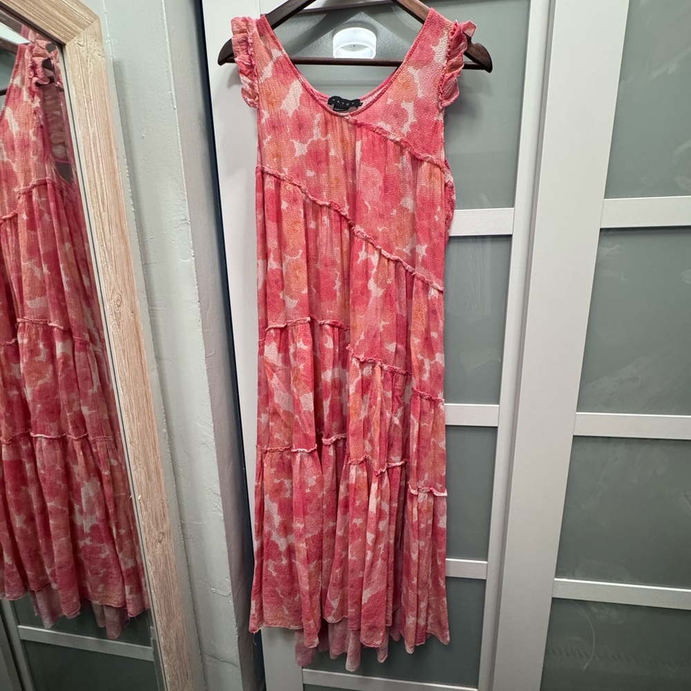 Hatch Collection The Anaelle Dress in Pink Poppy Size 2